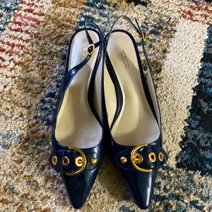Talbots Jane4 Kitten Heel Slingback Shoes